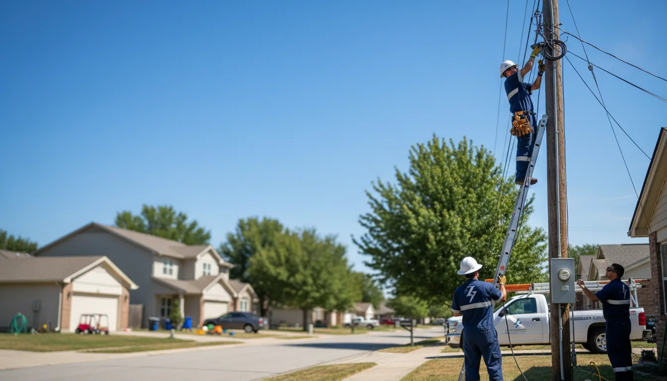 Residential electrician providing installation services in Chatham, MI